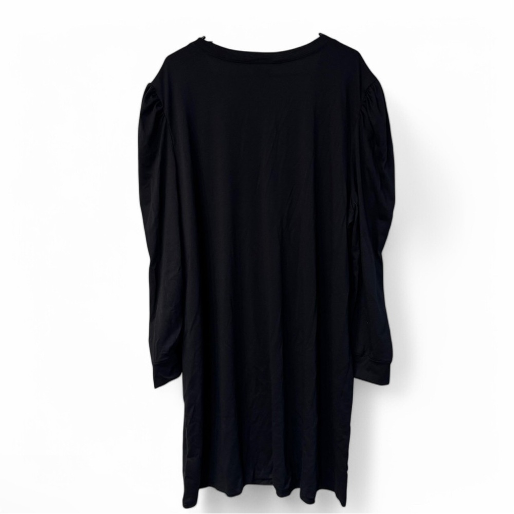 LuLaRoe Black Ava Mutton Long Sleeve V-Neck Midi Dress - Women’s Size 3XL NWT - Picture 2 of 6